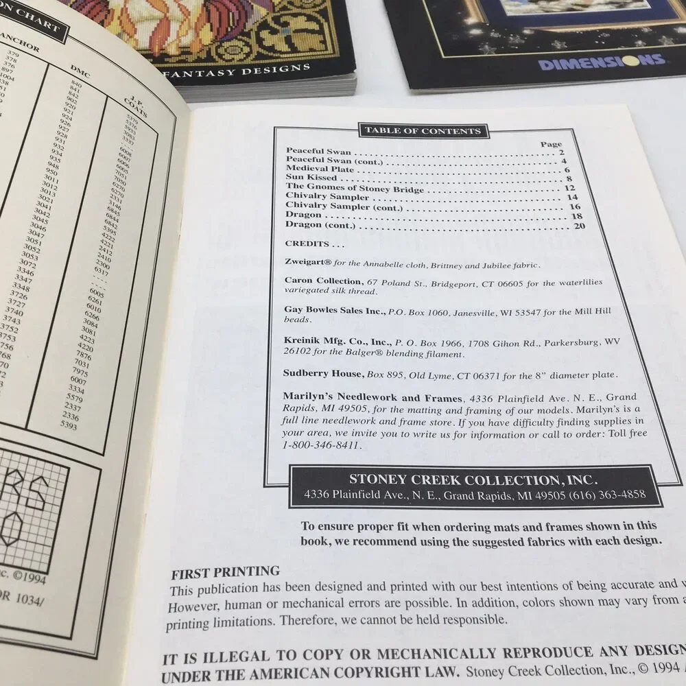 Dimensions The Enchanter Magical 25 Patterns Mythical Counted Cross Stitch Books